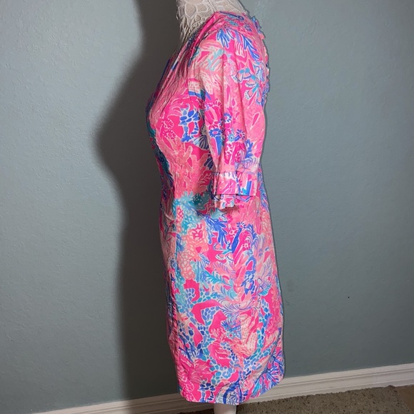 Lilly Pulitzer Fiesta Stretch Dress in Aquadesiac - Picture 11 of 14